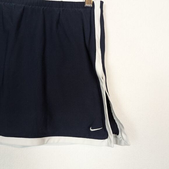 Retro Nike Navy Logo Stripe Tennis Skirt Skort Size XS - Picture 4 of 6